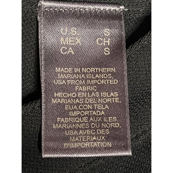 Liz Claiborne Classic Small Black Shirt Dress Tie-Waist Button-Front Long Pocket - Picture 15 of 16